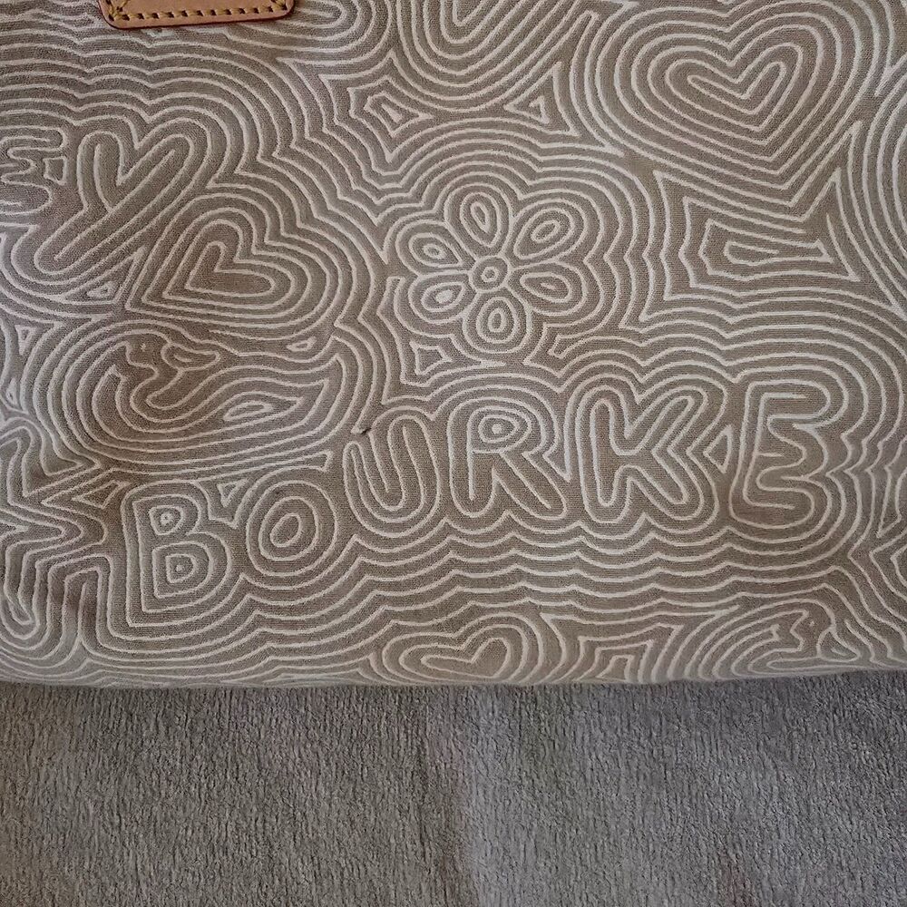 Dooney & Bourke Canvas Doodle Swirl Graffiti Tote Bag - Picture 6 of 6